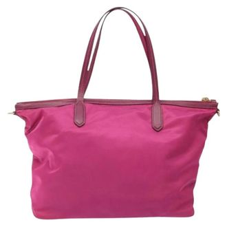 Prada Pre-owned Vintage Nylon Tote Bag - Dames - Vintage Shopper - Roze - ONE Size - Nylon - Vintage
