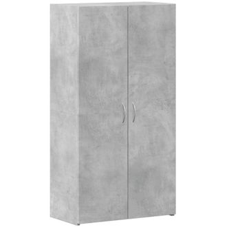 vidaXL File Cabinet Concrete Grey 60x32x115 cm Engineered Wood Vidaxl