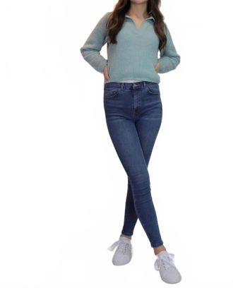 Papillon Chenille Polo Sweater In Sea Foam