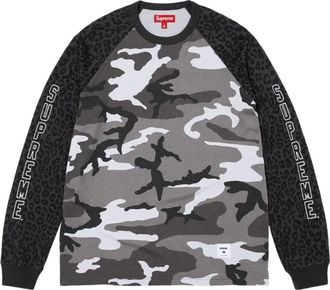 SUPREME FW26 Wildlife Camo Raglan L/S Top Snow Camo SUP-FW26-062-SMO