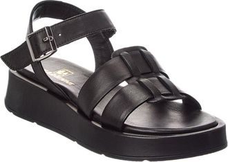 La Canadienne Acorn Leather Platform Sandal
