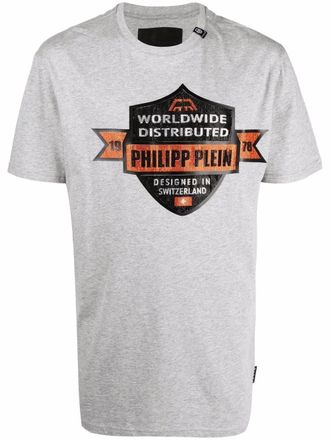 Philipp Plein T-shirt met tekst - Grijs