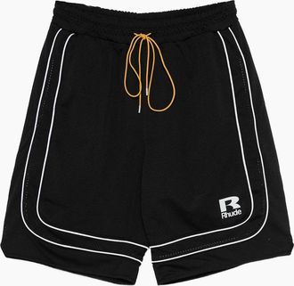 Rhude Mens Mesh Basketball Shorts Black - Size: 37/36/32