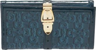 Gucci Pre-owned Wallets, female, Blue, Size: ONE SIZE Pre-owned Continental Wallet