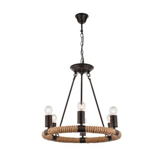 Netlighting Ulleu Multi Arm Pendant Ceiling Light Black 6x E27