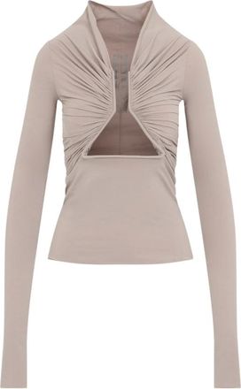 Rick Owens Jersey L/S Prong - - Tops - Donna - Beige - M