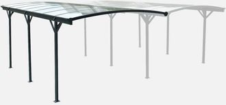 Sweeek Extensi&oacute;n Para Cobertizo De Aluminio Y Policarbonato 15m&sup2;