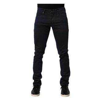 Siviglia Slim-fit Jeans, male, Black, Size: W33 Mid Waist Cotton Skinny Denim