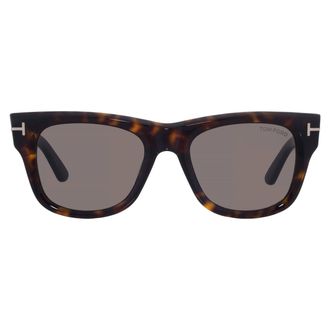 Tom Ford Finn-02 Smoke Square Mens Sunglasses FT1304 52A 53