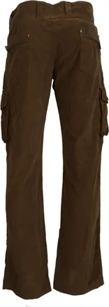 Ermanno Scervino Cotton Corduroy Cargo Mens Pants