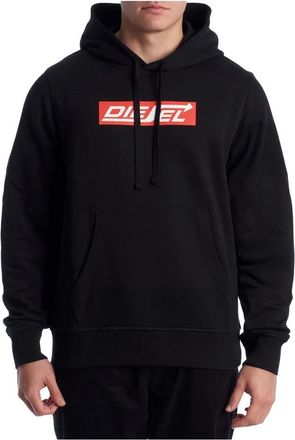 Diesel Logo Hoodie - Heren - Hoodies - Zwart - XL - Katoen - Hoodies & sweatvesten
