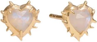 Awe Inspired Heart of Thorns Stud Earrings in 14K Gold Vermeil at Nordstrom