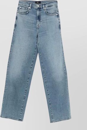 7 For All Mankind stovepipe straight leg denim trousers