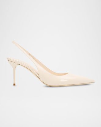 PARIS TEXAS 70mm Lidia Patent Leather Slingback Pumps