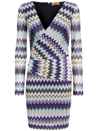 Missoni Abito corto con motivo a zigzag - Toni neutri