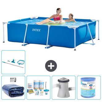 Intex Piscina Con Estructura Rectangular - 220x150x60 Cm - 7-piezas S40008