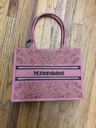 Montana West Embroidered Collection Concealed Carry Purse In Pink