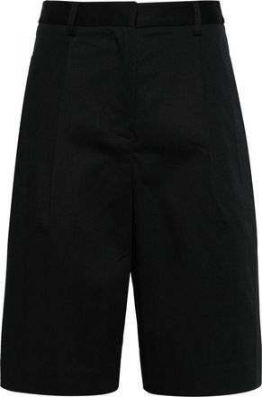 Matteau high-waist chino shorts - women - Elastane/Organic Cotton - 2 - Black