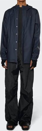Rains Fishtail Rain Jacket In Navy
