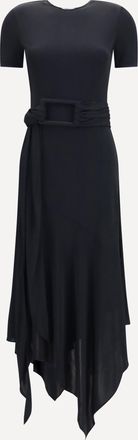 Alaia Abito in jersey con cintura Woman 36