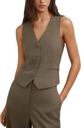 Reiss Solene Wool-Blend Tailored Waistcoat