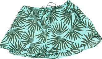 Diane Von F&uuml;rstenberg Diane Von Furstenberg Tropical Print Shorts in Green and Black Cotton