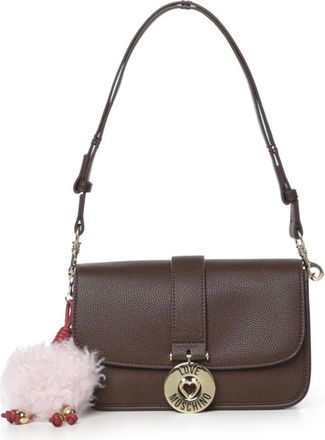 Love Moschino Postman Tas - Dames - Tassen - Bruin - Maat: ONE Size Zijde