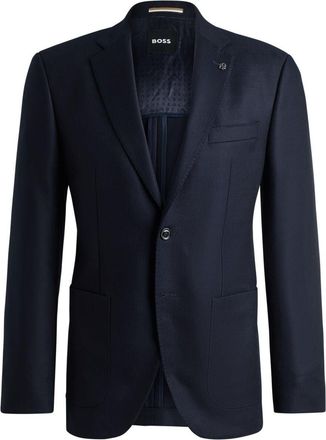 HUGO BOSS Mens Janson Regular Fit Suit Jacket in Dark Blue 404 - Size 46 (Chest)