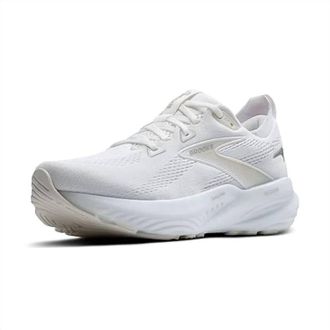 Brooks Womens Glycerin 22 Running Shoes In White/grey/black
