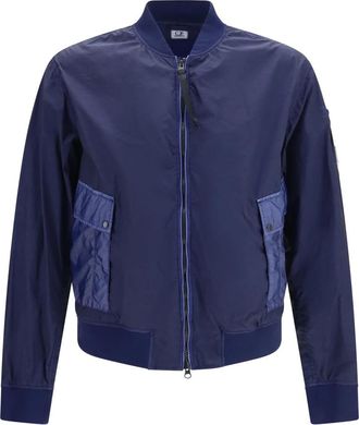 C.P. Company Giacca Bomber Bi-TM Mixed Lens - - Jackets - Uomo - Blu - S