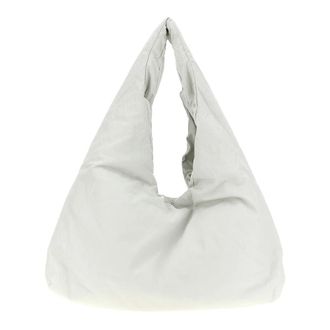 Nude Nude, Tassen, Dames, Wit, ONE Size, Katoen, Knit Hobo Schoudertas