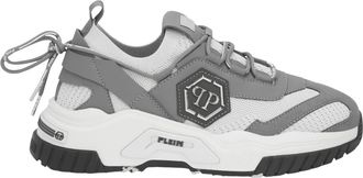 Philipp Plein Predator Runner - unisex - Sneakers - Grijs - 46 EU - Leer - Schoenen