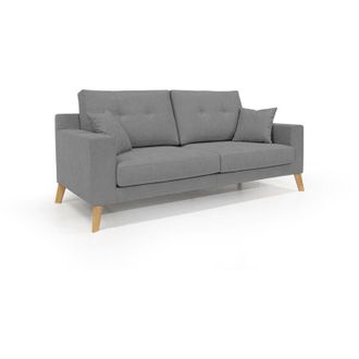 Divani.Store Divani.store - Danish Divano moderno in tessuto morbido impermeabile T02 186 cm grigio