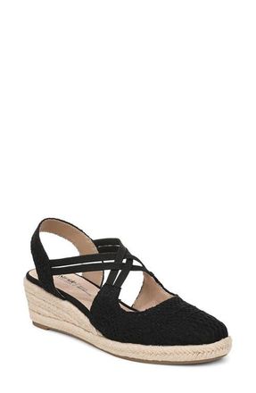 Life Stride Patience Wedge Sandal in Black at Nordstrom, Size 6.5