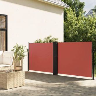 Berkfield Home Retractable Side Awning Terracotta 100x600 cm in Orange