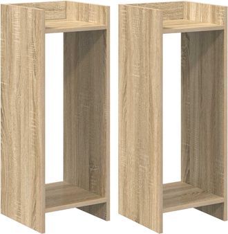 vidaXL Soporte De Plantas 2 Uds. Roble Sonoma 30 X 30 X 80 Cm Vidaxl
