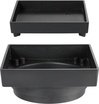 No Brand Tubo Sif&oacute;n De Cobre Negro, De Alto Caudal, Desodorizante Y Repelente De Insectos, Apto Para Ba&ntilde;os Y Balcones, Tama&ntilde;o Universal 115x115 Mm