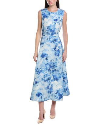 Lafayette 148 New York Sleeveless Fit & Flare Midi Dress