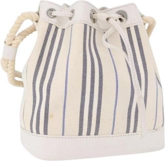 Burberry Bolso Cubo Pre-owned de Lona - Pre-owned - Mujer - Beige - ONE SIZE