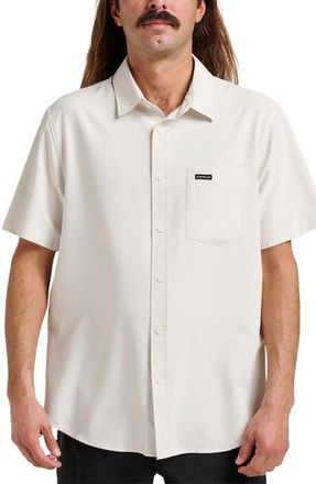 Quiksilver Allport Classic Short Sleeve Performance Button-Up Shirt in Silver Birch at Nordstrom Rack, Size Xx-Large