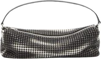 Alexander Wang Rhinestone Schoudertas - Dames - Schoudertassen - Zwart - ONE Size - Tassen