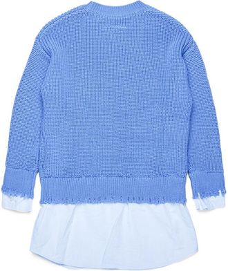 Maison Margiela Wool Blend T-Shirt - Blue