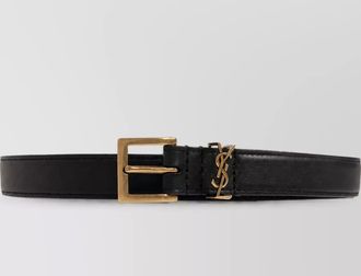 Saint Laurent calf leather slim belt
