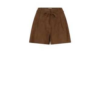 Dante6 Kaylin Belted Suede Shorts - Dames - Korte broeken - Bruin - Maat: XS Su&egrave;de