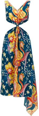 Marni Multicolor No Vacancy Inn capsule High Summer long dress