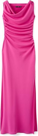 Mango One Shoulder Cocktail Maxi Dress in Fuchsia at Nordstrom, Size 4