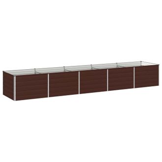 vidaXL Cama De Jard&iacute;n Elevada Marr&oacute;n 400 X 80 X 55 Cm Vidaxl