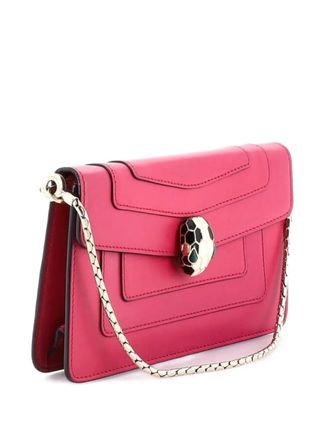 Bulgari Serpenti Forever Chain Leather Mini clutch bag - Pink
