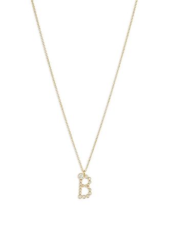 Sophie Bille Brahe Collana Soprano B in oro giallo 18kt riciclato con diamanti
