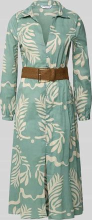 Zabaione Hemdblusenkleid mit Knopfleiste Modell ma44rine in Hellgruen, Gr&ouml;&szlig;e XL